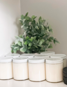 Organic Hand-Poured 8oz Soy Candle - French Lavender