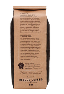 Black Dog Espresso | Medium Roast | 1lb Bag | Organic Coffee (Rescue Coffee Co.)