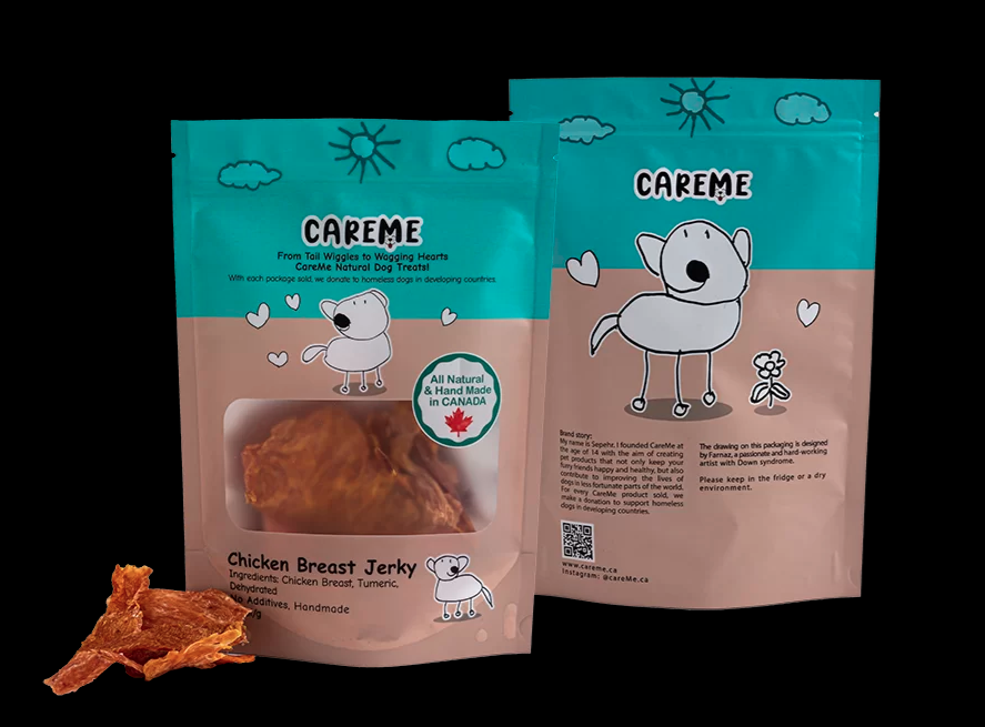 Chicken Breast Jerky Dog Treats - 50g (CareMe)