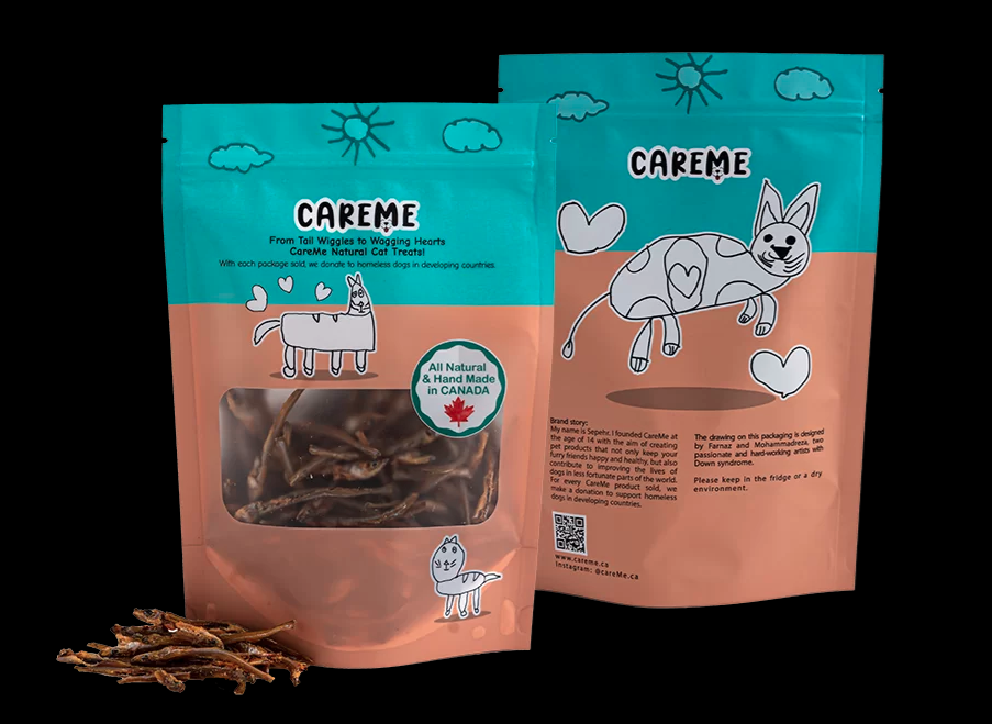 Dried Smelt Dog Treats - 60g (CareMe)