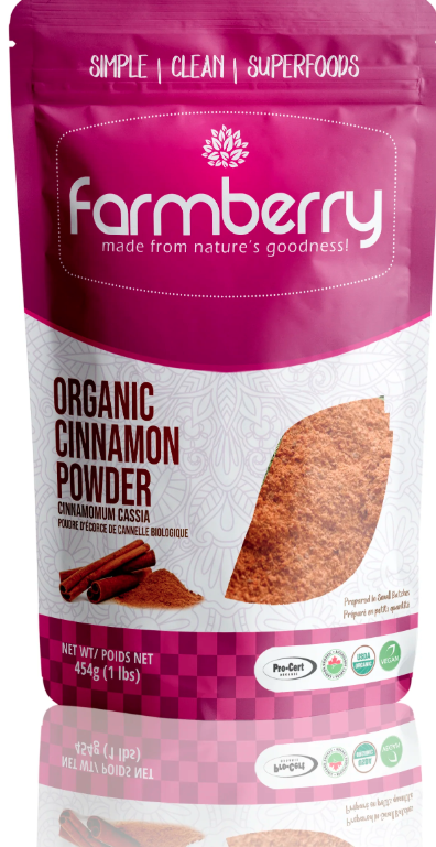 Organic Cinnamon Powder - 454g/1lb (Farmberry)