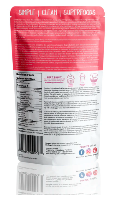 Himalayan Pink Salt Fine - 454 grams (Farmberry)