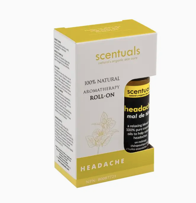 Headache Roll-On - 9ml Boxed (Scentuals)