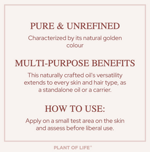 Jojoba Oil | Organic | Skin, Hair, DIY | 100% Pure - 4oz / 120ml (Plant of Life)