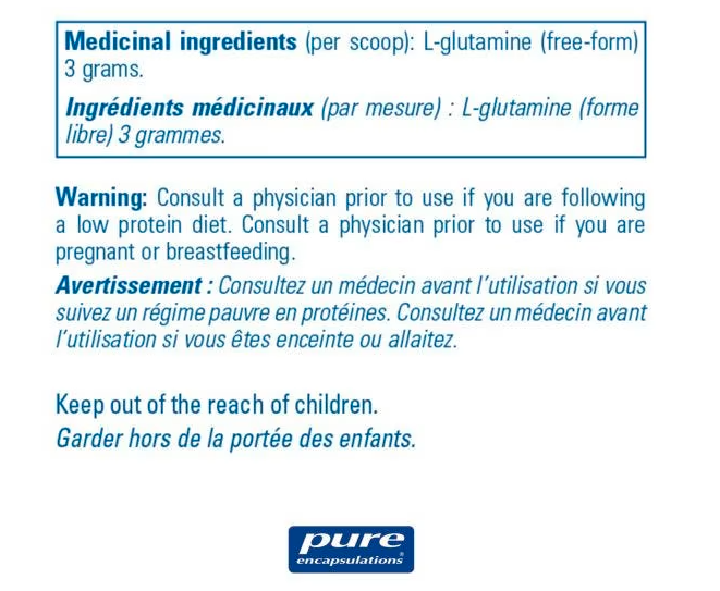 l-Glutamine powder - 227 grams (Pure Encapsulations)