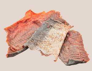 Natural Dehydrated Salmon Skin Dog Treats - 200g (Bowser's Barkuterie)