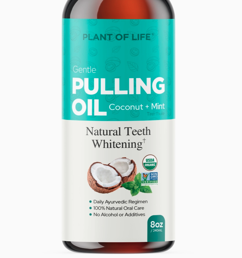 Natural Mouth Pulling Oil | Ayurvedic and Mint - 240ml (Plant of Life)