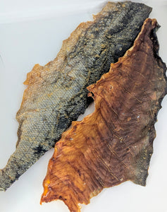 Natural Dehydrated Salmon Skin Dog Treats - 200g (Bowser's Barkuterie)