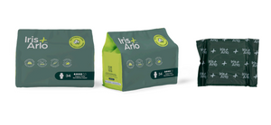 Resealable Bag of 34 Organic Nightly Pads (Iris + Arlo)