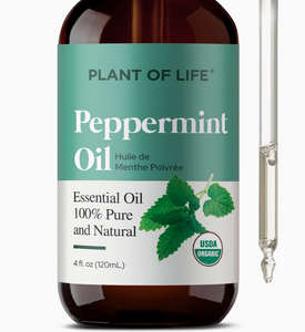 Pure Peppermint Essential Oil - Therapeutic Grade - 4oz (120ml)