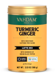 Turmeric Ginger Latte Mix - 3.53oz, 100g, 40 servings (Vahdam)