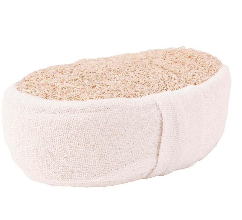 Vegan 2-IN-1 Loofah Bath Sponge with strap