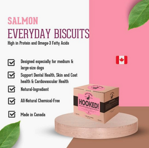 Wild Salmon Regular Dog Biscuit Treats: Teeth-Cleaning - 2lb